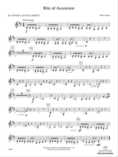 Rite of Ascension: (wp) E-flat Contrabass Clarinet