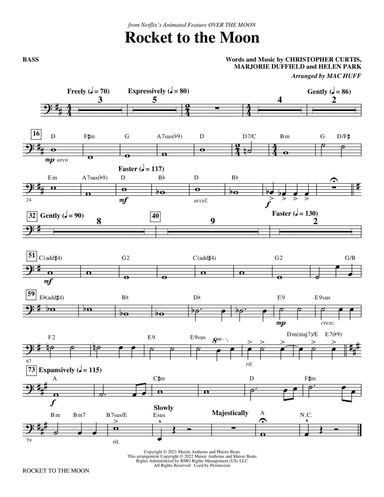 Rocket To The Moon (from Over The Moon) (arr. Mac Huff) - Bass