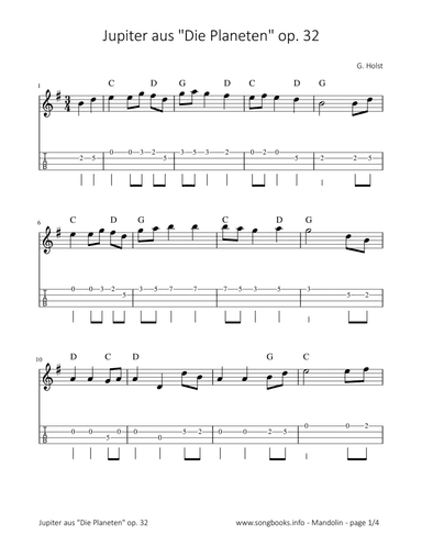 Thema aus „Die Planeten“ op. 32 - G. Holst