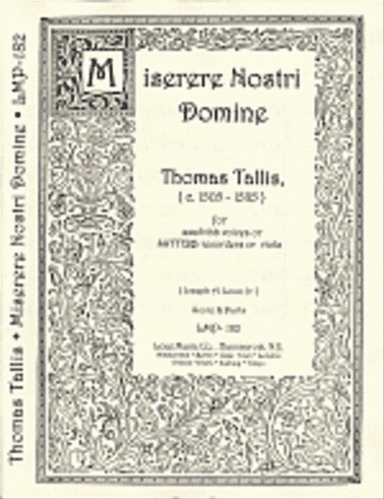 Miserere Nostri Domine
