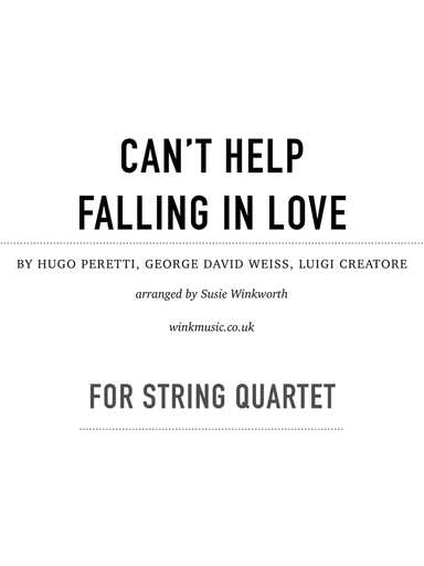 Can't Help Falling In Love