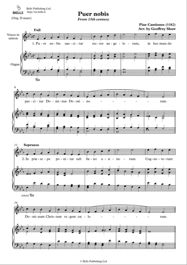 Puer nobis (E-flat Major)