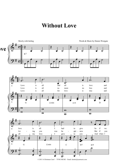 WITHOUT LOVE