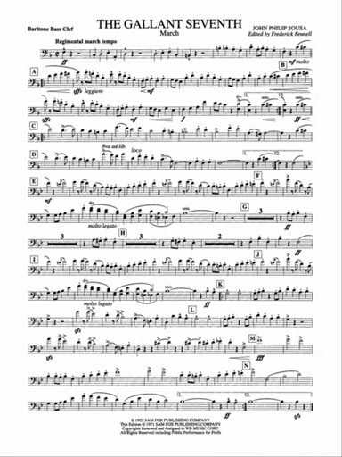 The Gallant Seventh: Baritone B.C.