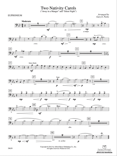 Two Nativity Carols: Baritone B.C.