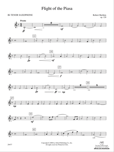 Flight of the Piasa: B-flat Tenor Saxophone