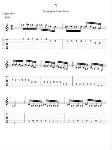 "50 Studies For Solo Guitar"