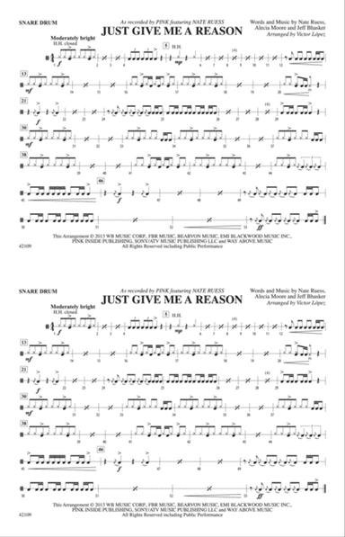 Just Give Me a Reason: Snare Drum