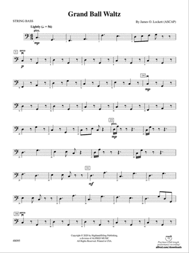 Grand Ball Waltz: String Bass