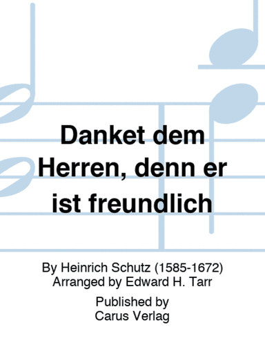 Danket dem Herren, denn er ist freundlich