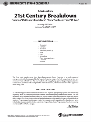 21st Century Breakdown, Selections from: Score