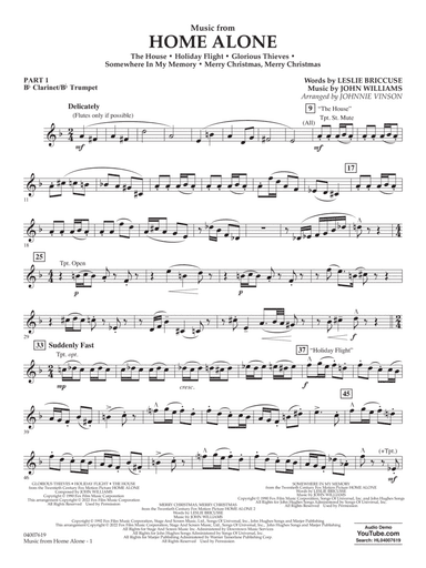 Music from Home Alone - Pt.1 - Bb Clarinet/Bb Trumpet