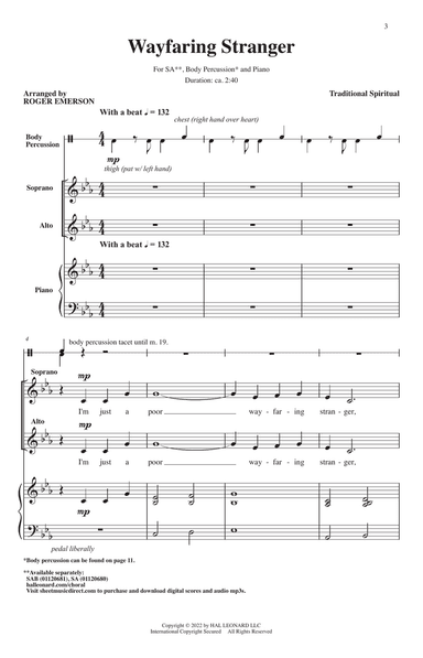 Wayfaring Stranger (arr. Roger Emerson)