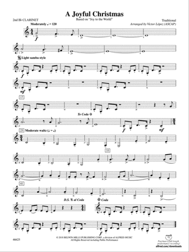 A Joyful Christmas: 2nd B-flat Clarinet