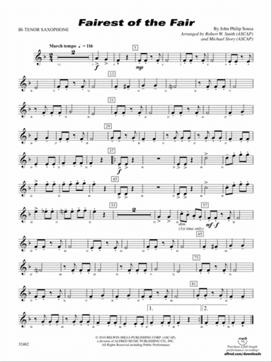 Fairest of the Fair: B-flat Tenor Saxophone
