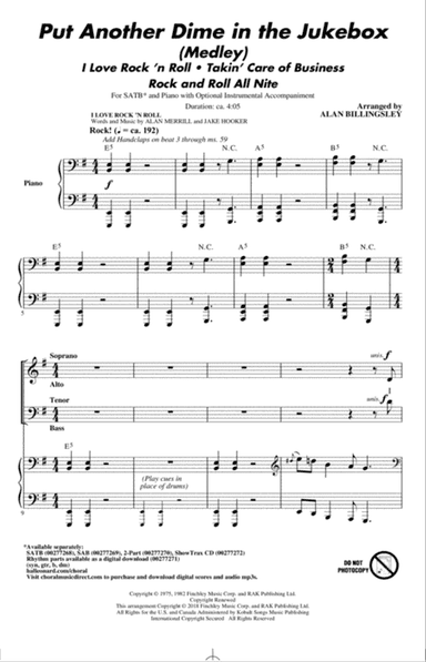 Put Another Dime In The Jukebox (Medley)