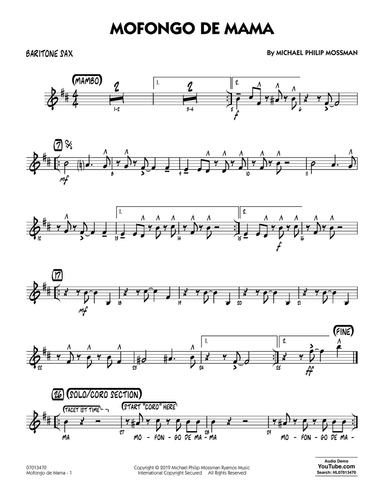 Mofongo De Mama - Baritone Sax