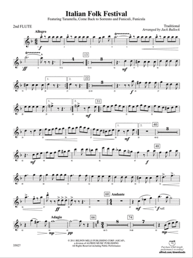 Italian Folk Festival: 2nd Flute