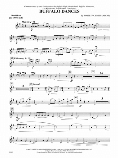 Buffalo Dances: (wp) 2nd Horn in E-flat