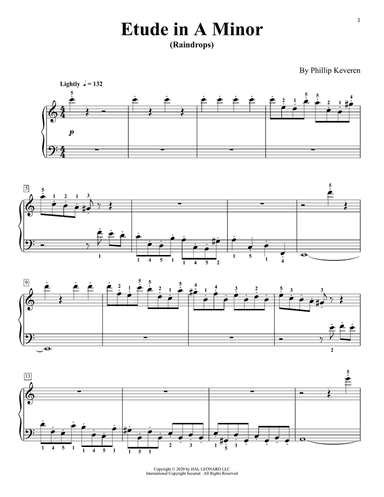 Etude In A Minor (Raindrops)