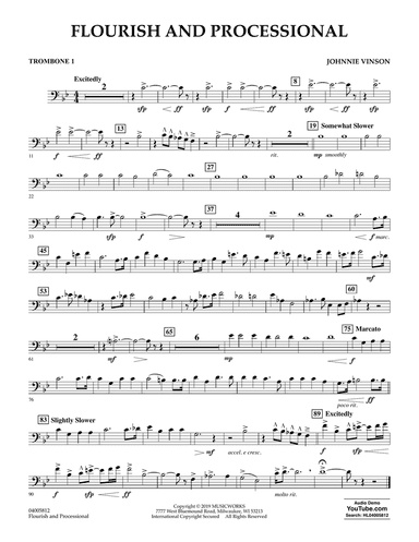 Flourish and Processional - Trombone 1