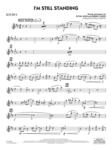 I'm Still Standing (arr. Paul Murtha) - Alto Sax 2