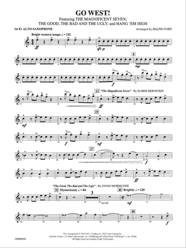 Go West!: E-flat Alto Saxophone