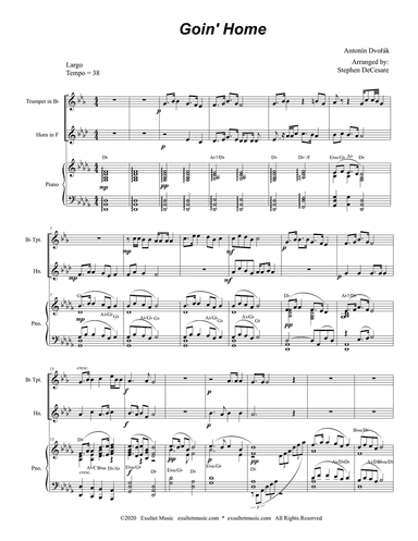 Goin' Home (Duet for Bb-Trumpet and French Horn)