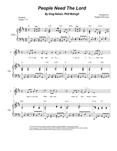 People Need The Lord