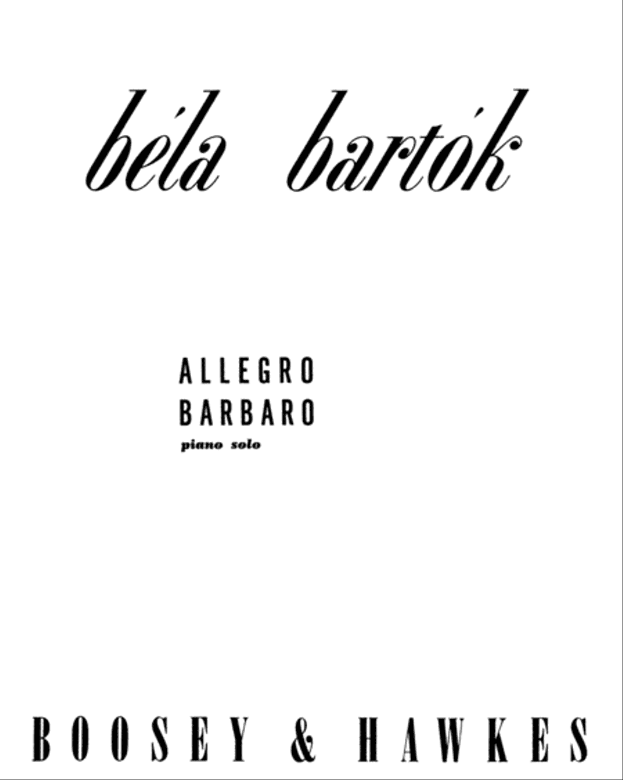 Allegro Barbaro