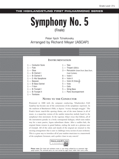 Symphony No. 5: Score