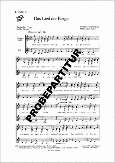 Das Lied der Berge