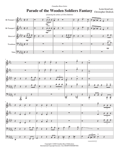 Parade of the Wooden Soldiers Fantasy - Full Score