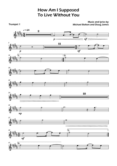 How Am I Supposed To Live Without You