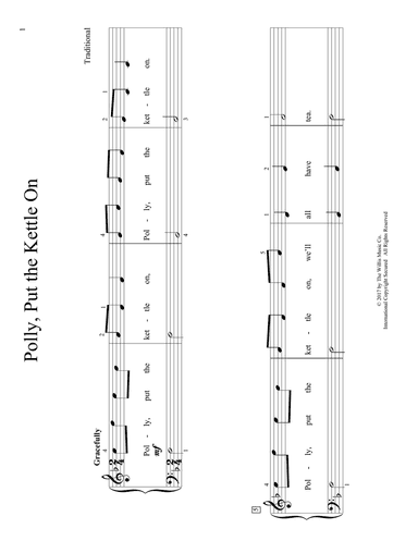 Polly, Put The Kettle On (arr. Christopher Hussey)