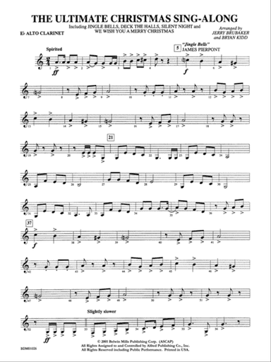 The Ultimate Christmas Sing-Along: E-flat Alto Clarinet