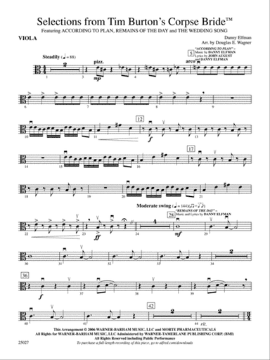 Corpse Bride, Selections from Tim Burton's: Viola
