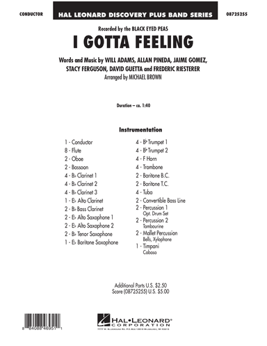 I Gotta Feeling - Full Score
