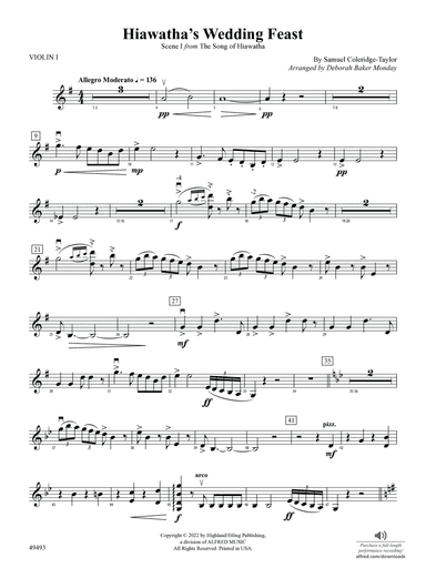 Hiawatha's Wedding Feast: 1st Violin