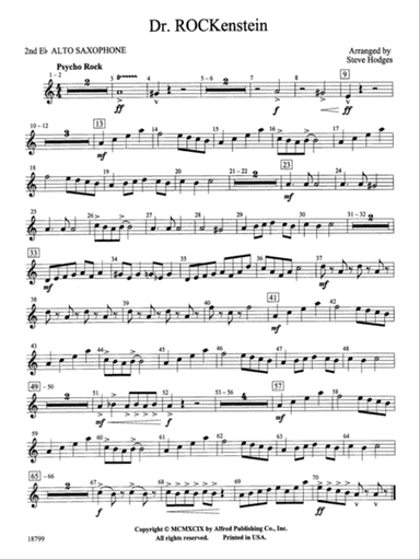 Dr. Rockenstein: 2nd E-flat Alto Saxophone