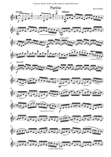 Partita for Solo Violin