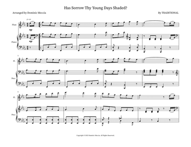 Has Sorrow Thy Young Days Shaded?