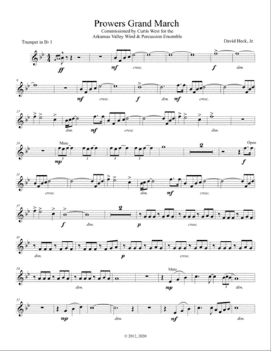 Prowers Grand March - Trumpet I