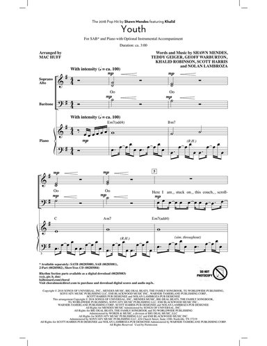 Youth (feat. Khalid) (arr. Mac Huff)