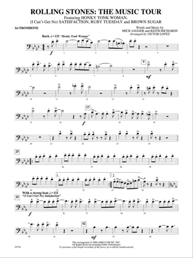 Rolling Stones: The Music Tour: 1st Trombone