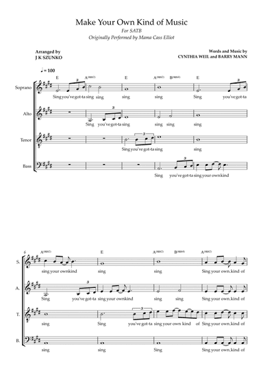 Make Your Own Kind Of Music