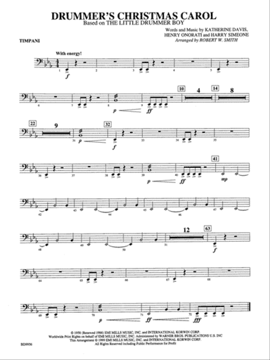 Drummer's Christmas Carol: Timpani