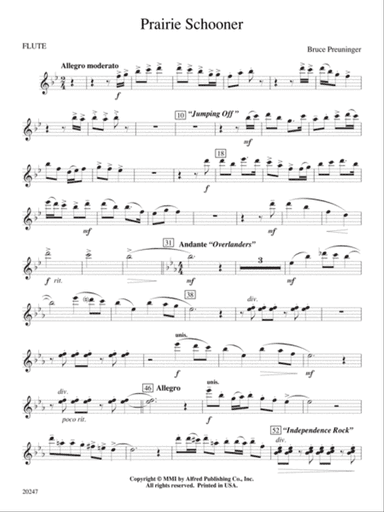 Prairie Schooner: Flute