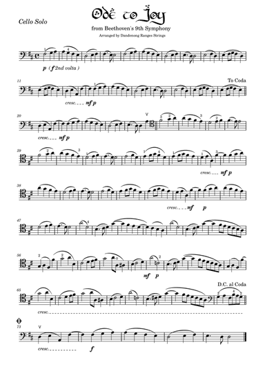 Ode to Joy (from Symphony #9)