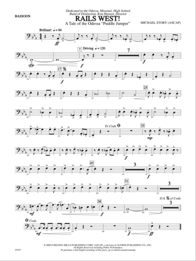 Rails West! (A Tale of the Odessa Puddle Jumper): Bassoon